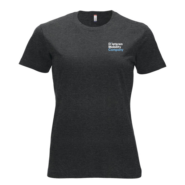 Classic Tshirt Lady Anthracite Melange