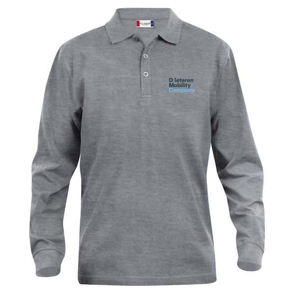 Longsleevedpolo Grey Melange