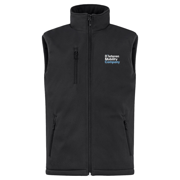 Padded Softshell Vest Black
